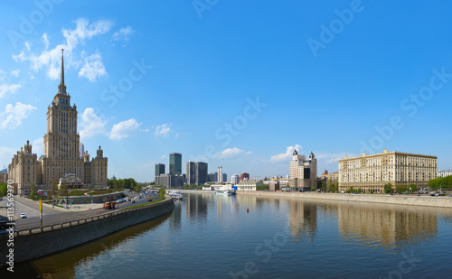 MOSCOW, RUSSIA - MAY 01: Moscow Panorama - Stalin's famous skysc