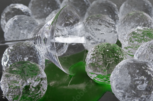 Ice Balls with Glass - Green photo