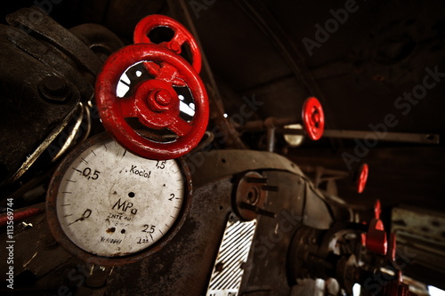 Obraz na płótnie Old Retro Steam Train History w salonie