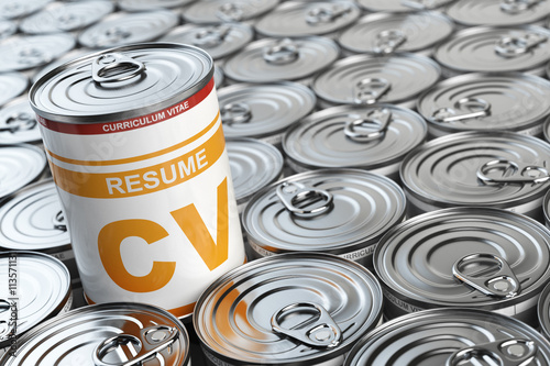 Cv curriculum vitae can.  Candidate job position. Conceptual ima photo