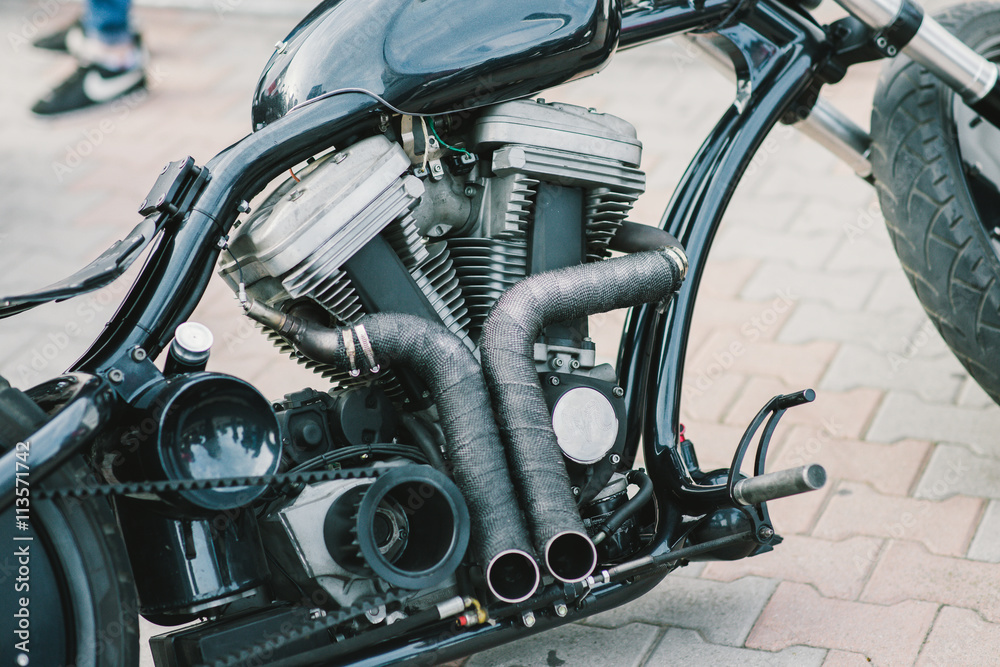 Obraz premium custom bike on street 