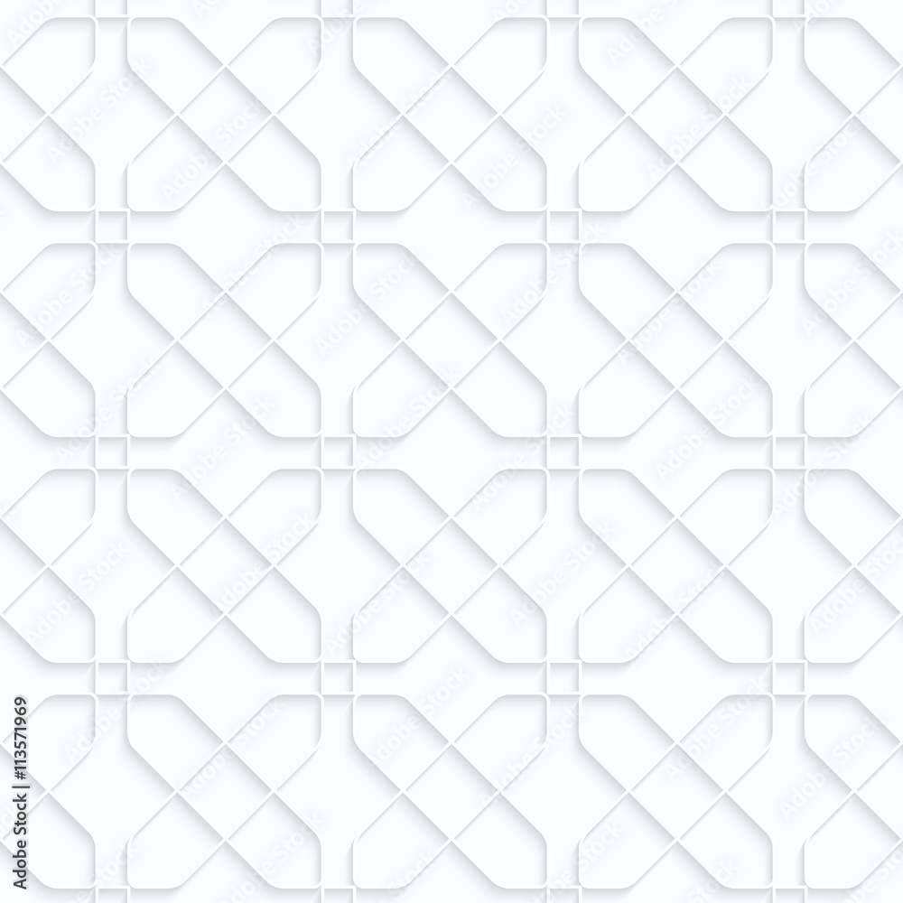 Quilling white paper intersecting rounded rectangles Quilling white paper intersecting rounded rectangles