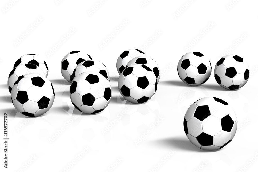 Football Background 3D rendering Football Background 3D rendering
