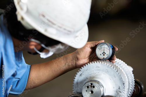 Gauss meter check magnetic field in work piece