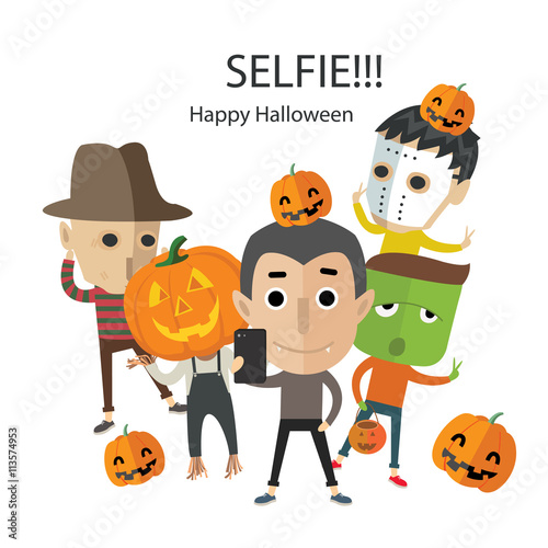 selfie happy halloween