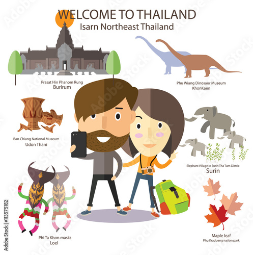 tourist travel to Isarn Northeast Thailand