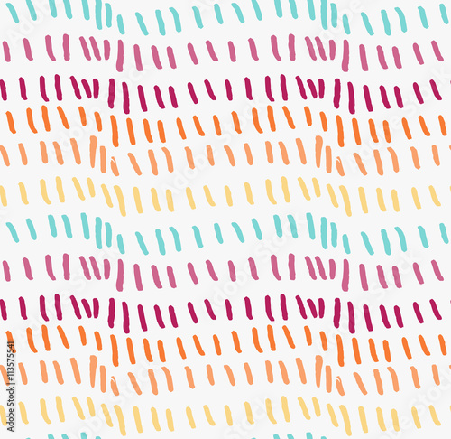 Marker drawn green yellow orange red hatched waves