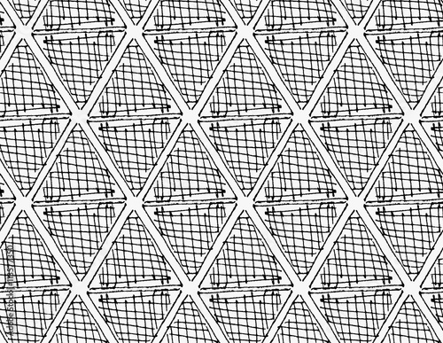 Black marker hatched diamonds
