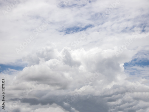 Fototapeta Naklejka Na Ścianę i Meble -  Beautiful of blue sky and group of cloud. White cloud and blue sky. Blue sky background.Beautiful blue sky and white cloud represent the sky and cloud concept related idea.
