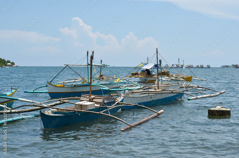 Fototapeta premium Fishing boats in the Philippines