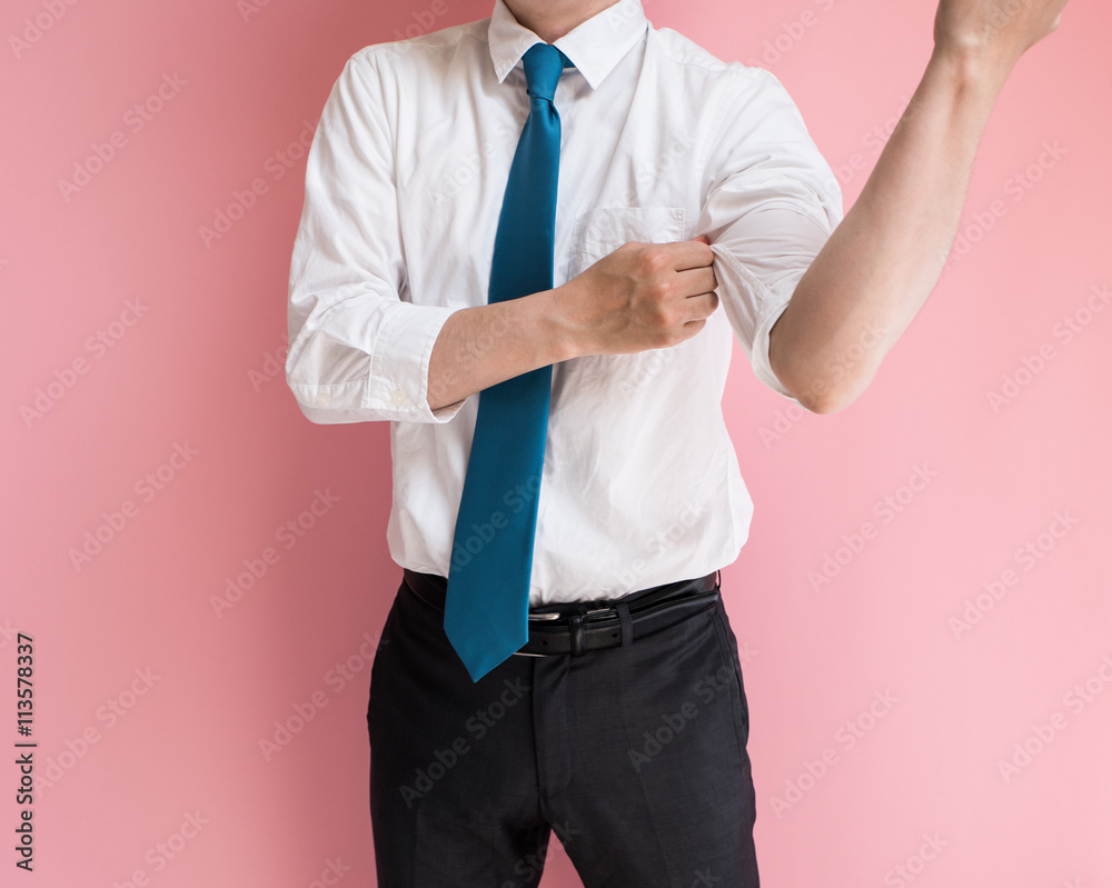 腕まくりをする男性 Stock 写真 Adobe Stock