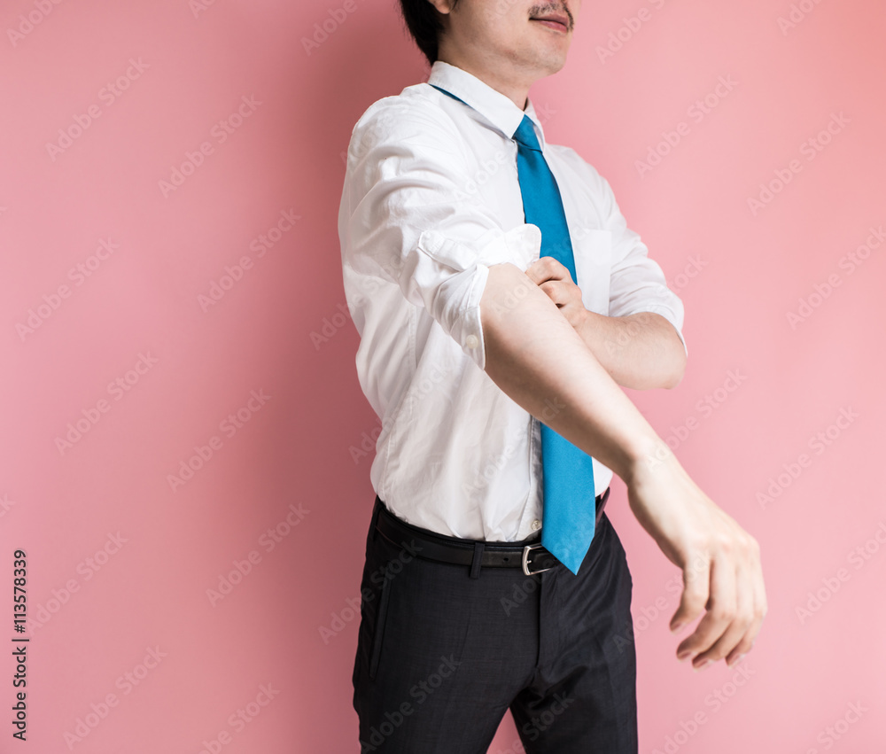 腕まくりするビジネスマン Stock 写真 Adobe Stock