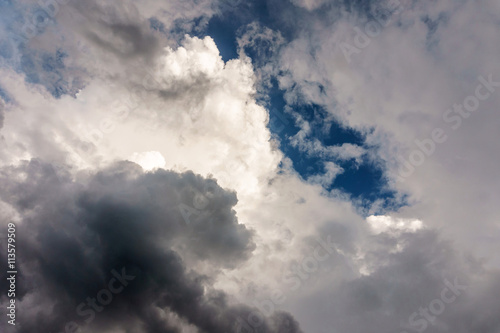 Clouds of rainy season background