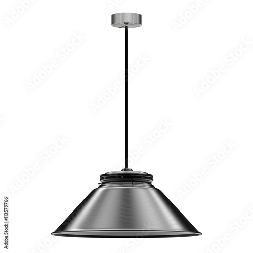 Canvas Print metal lamp isolated on white