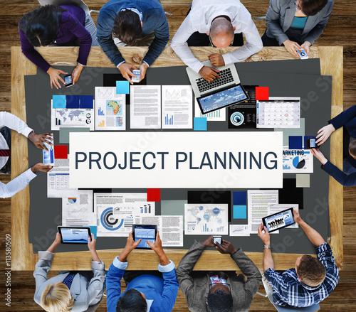 Project Planning Information Explaining Ideas Concept