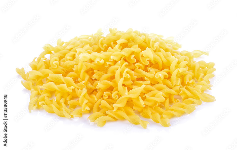dry Pasta on white background dry Pasta on white background