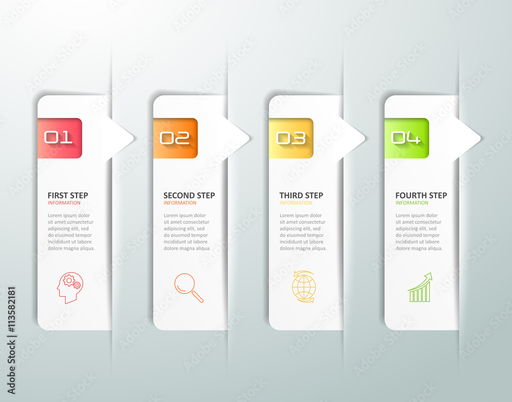 Design infographic 4 options template, Business concept infographic Design infographic 4 options template, Business concept infographic