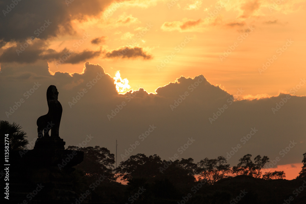 Angor Wat, ancient architecture in Cambodia