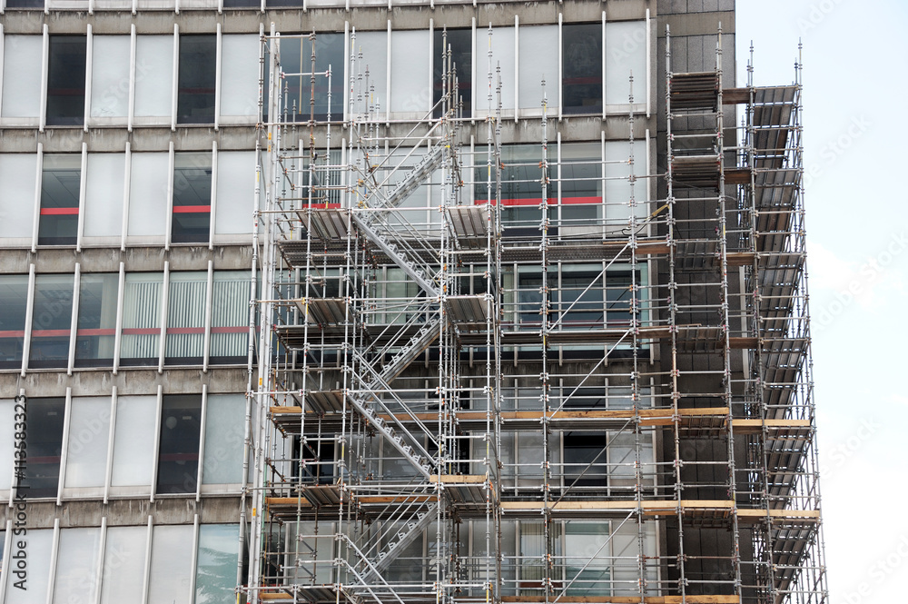 Fototapeta premium building construction and scaffold frame