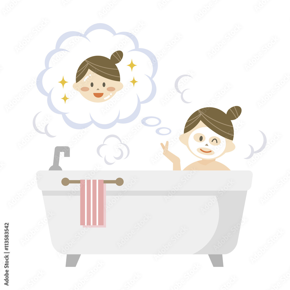 Facial treatment in the bath Facial treatment in the bath