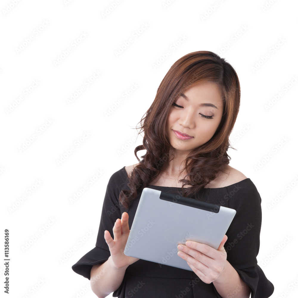 Businesswoman using digital tablet computer PC Businesswoman using digital tablet computer PC