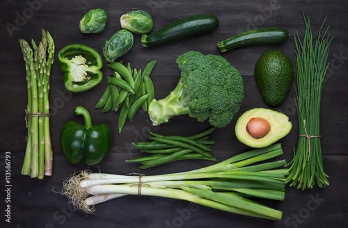 Obraz Świeże zielone warzywa ekologiczne
