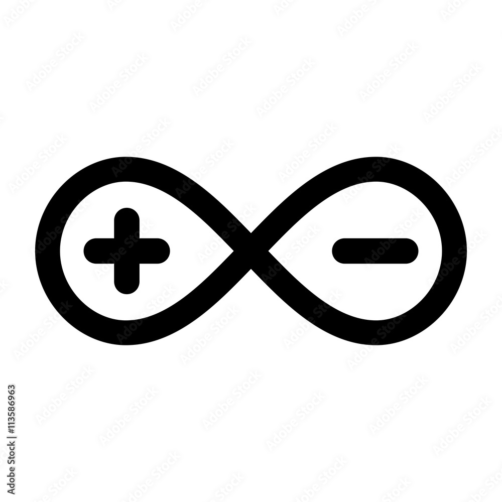 Obraz premium Plus minus infinity