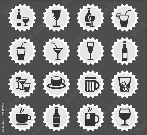 glasses icon set