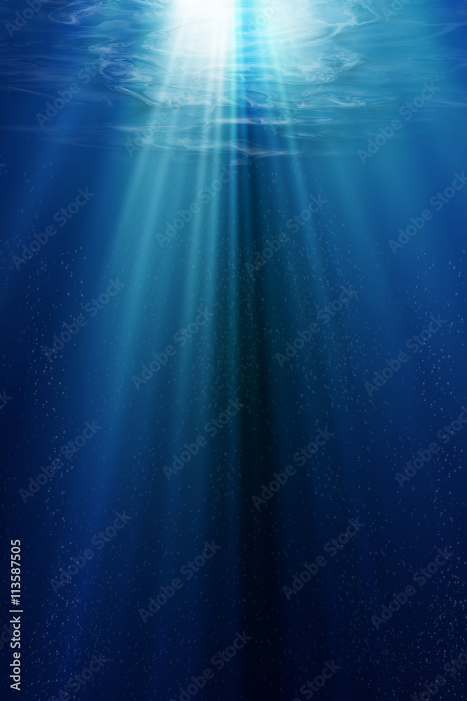 Underwater or under the sea