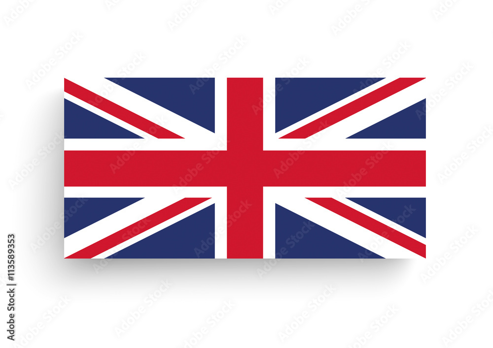 Union Jack Shadows White Background Union Jack Shadows White Background