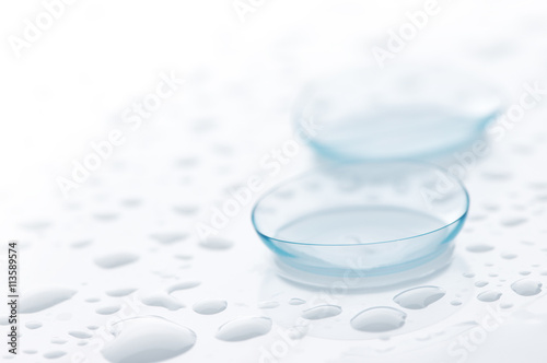 Contact lenses close-up