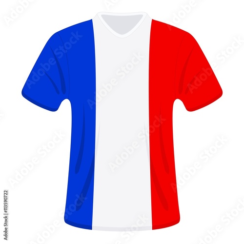 Maillot bleu, blanc, rouge. France