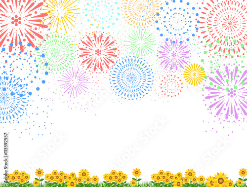 花火　ひまわり