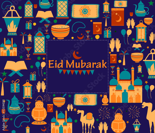 Eid Mubarak greetings background