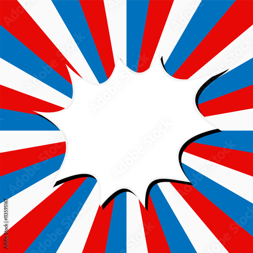 American Flag Banner. Vector illustration.