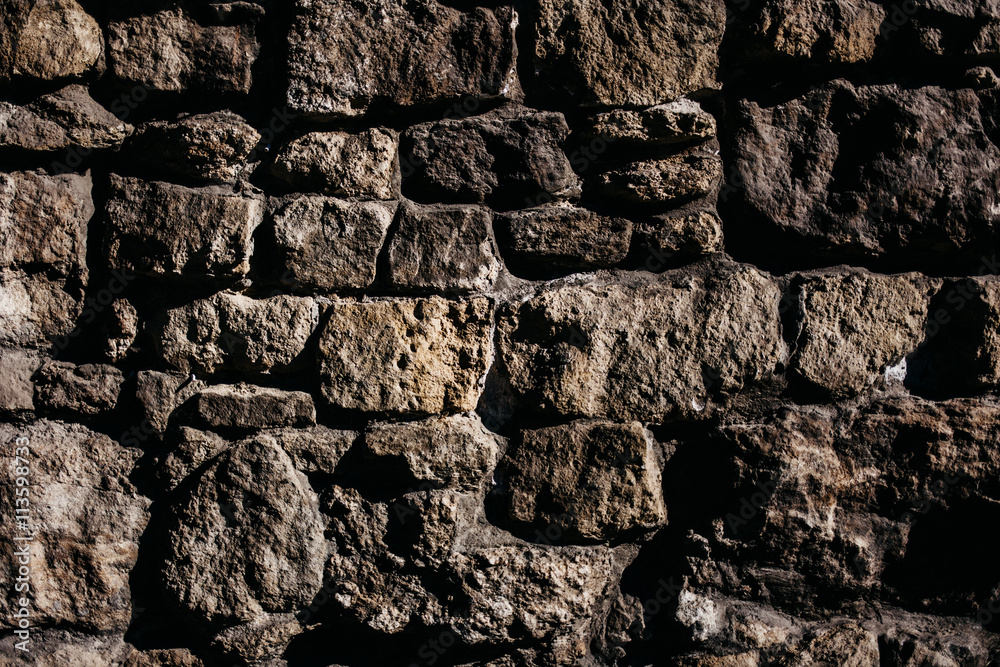 Fototapeta premium The old castle wall