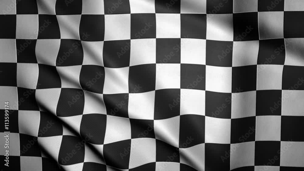 Checkered Flag Close-up.
Looping animation of a checkered finish flag. 3D rendering. 4K Checkered Flag Close-up.
Looping animation of a checkered finish flag. 3D rendering. 4K