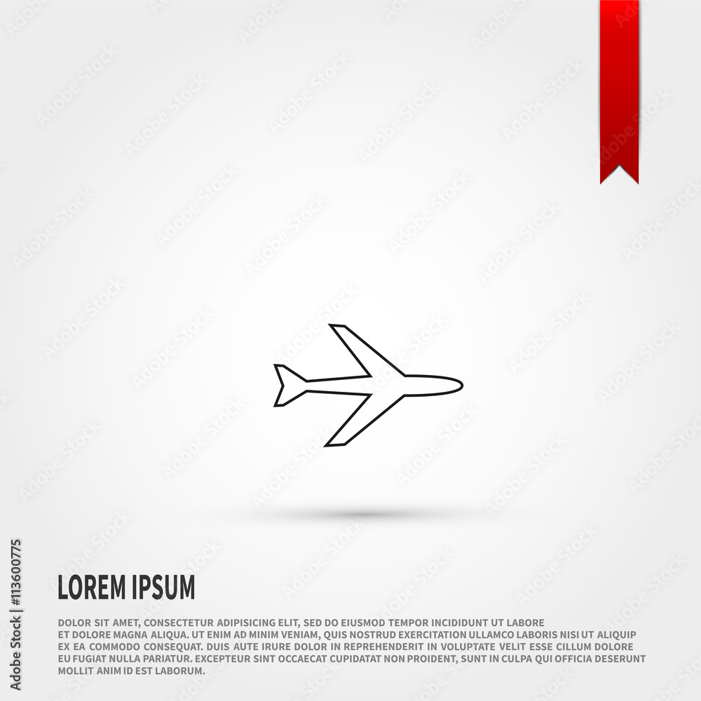 Airplane Icon Vector