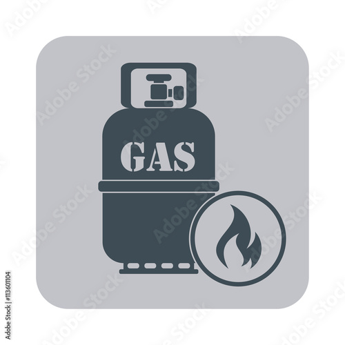Camping gas bottle icon