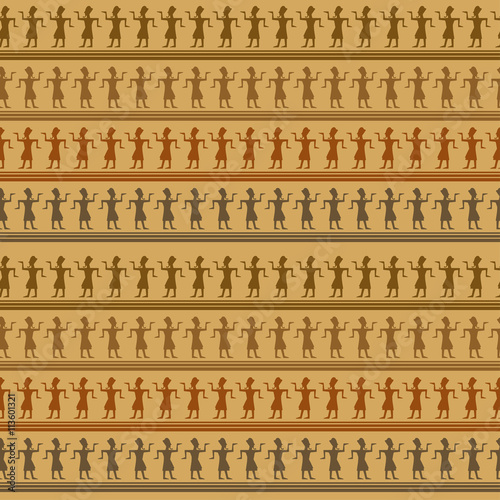 Egyptian ethnic seamless pattern 