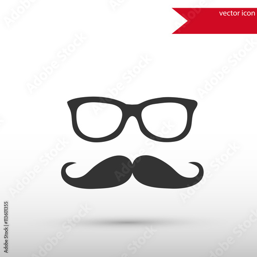 Mustache and Glasses icon.