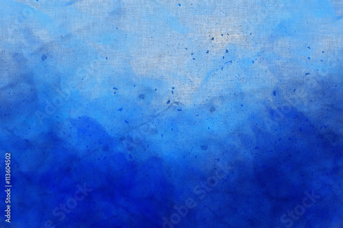 Abstract colourful watercolour background in shades of blue