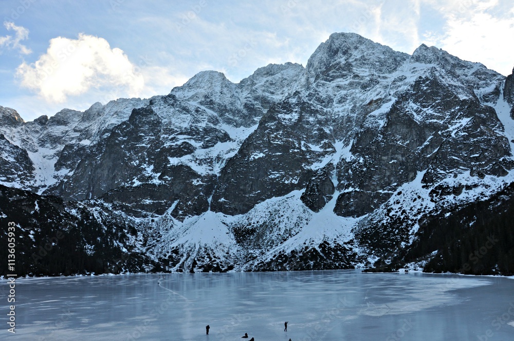 Fototapeta premium Morskie Oko zimą, Tatry