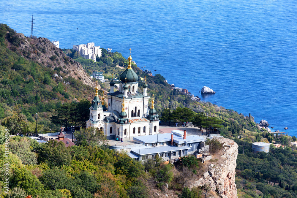 Church of Christ's Resurrection over the settlement of Foros,  Crimea