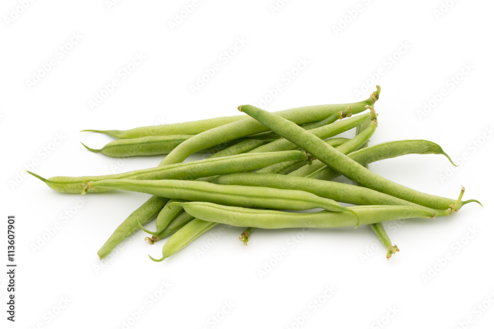 Green beans isolated on a white background. Green beans isolated on a white background.