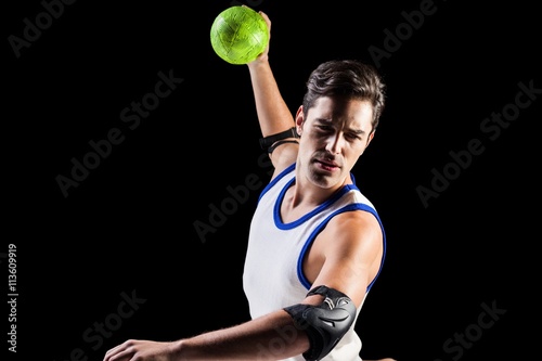 Confident athlete man throwing a ball  © WavebreakmediaMicro