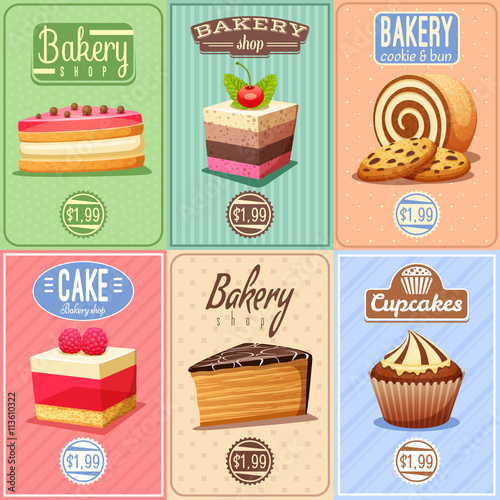Cakes and Sweets Mini Posters Collection