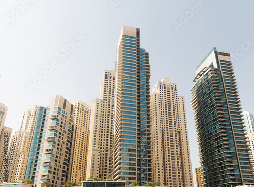 Dubai city business district with skyscrapers © Syda Productions