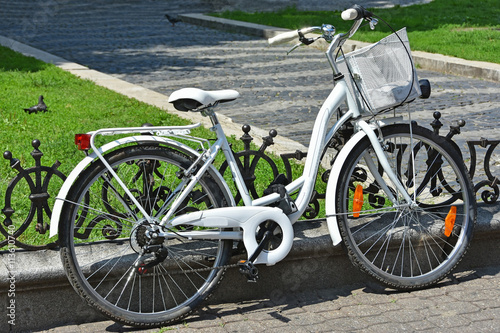 Bicycle with shopping basket