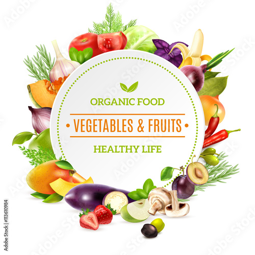 Natural Organic Food Background